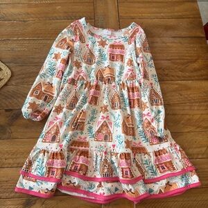 Whimsical Gingerbread House Kids Dress